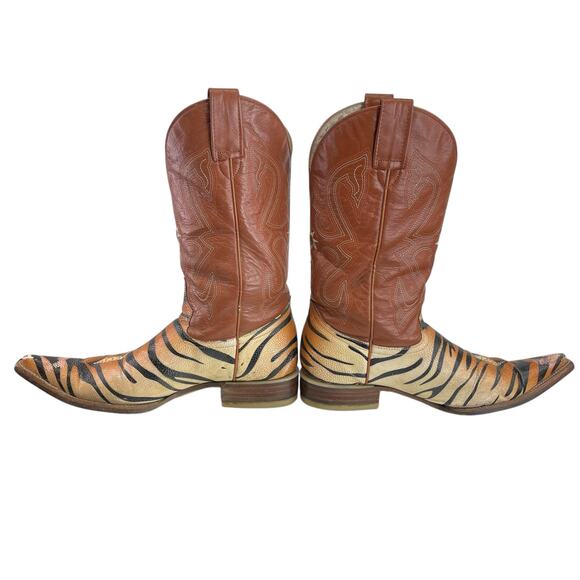 RED WAGON Mens Western Pointed Mid-Calf Boots Size MEX 26.5 USA 7.5 main image 10